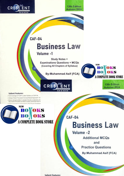 CAF- 04 Business Law Study Notes 13th Edition by Muhammad Asif - CRESENT