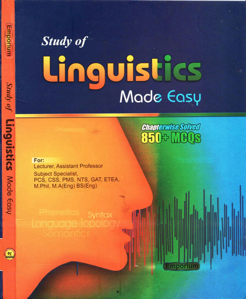  Study Of Linguistics Made Easy 850+MCQs For CSS By Maleeha Ayaaz Malik -Emporium