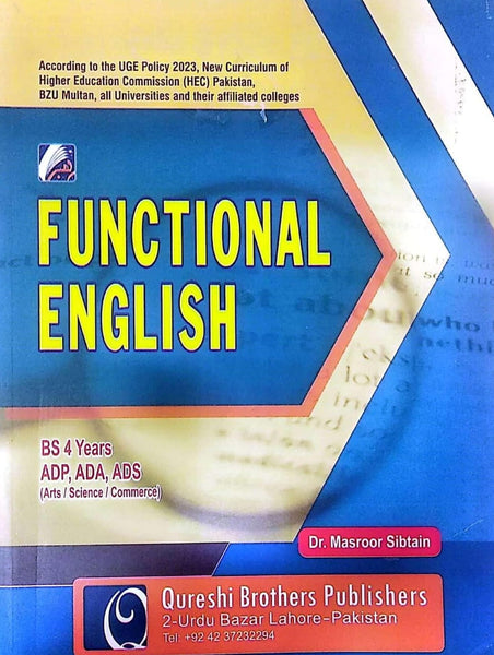 Functional English ADA ADS ADP BS  BY Masroor Sibtain