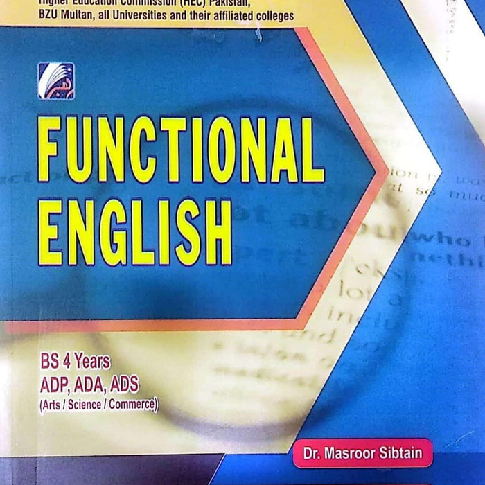 Functional English ADA ADS ADP BS  BY Masroor Sibtain