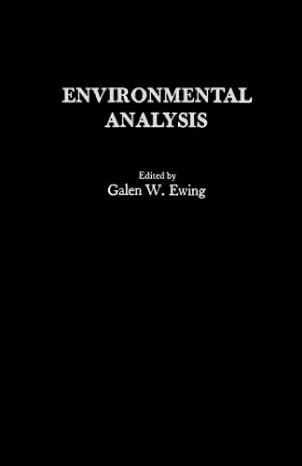 Environmental Analysis  By Galen W Ewing