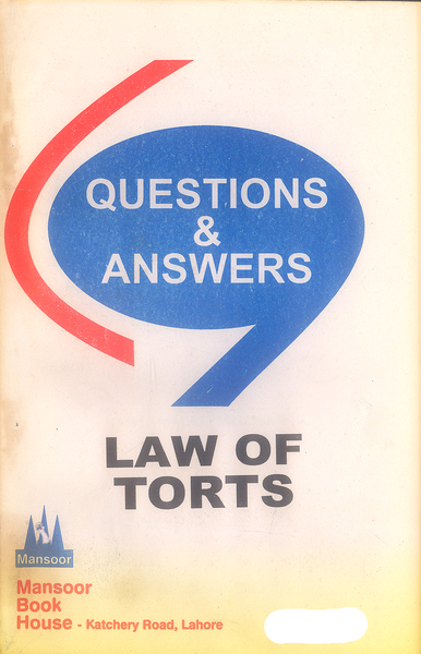 Questions & Answers Law of Torts 