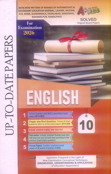 A+ Plus Up-To-Date Past Papers 10th Class