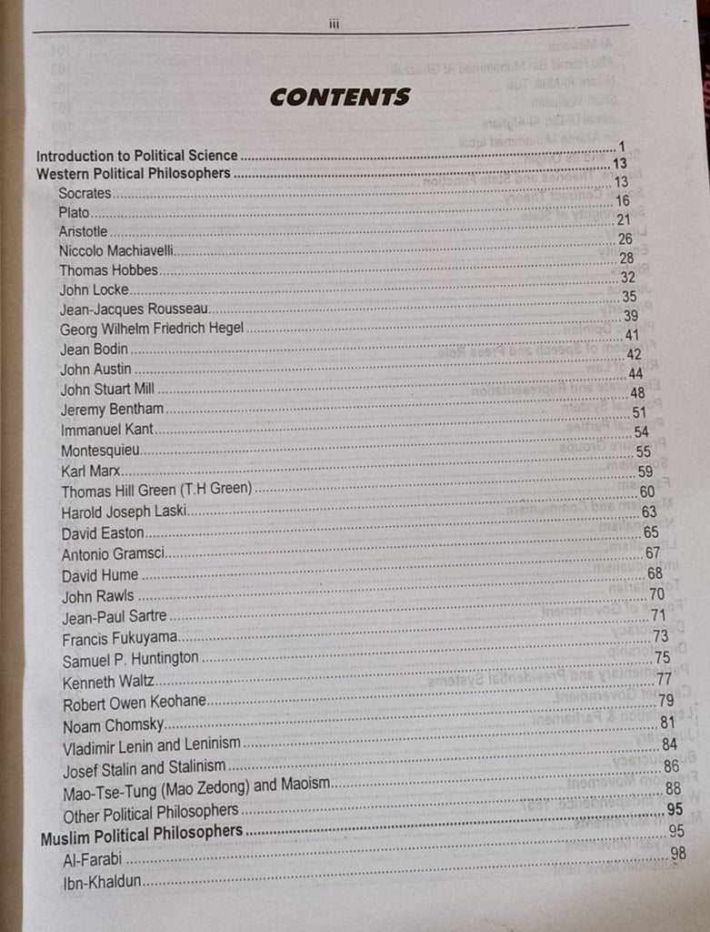 Political Science Mcqs for PPSC PCS FPSC BY ARSHAD ALI - ILMI – BooksNbooks