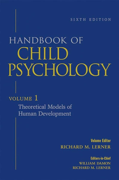 Handbook Of Child Psychology Vol 1 By Richard M Lerner