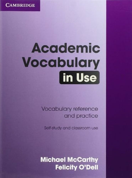 Academic Vocabulary in Use With Answers By Michael McCarthy