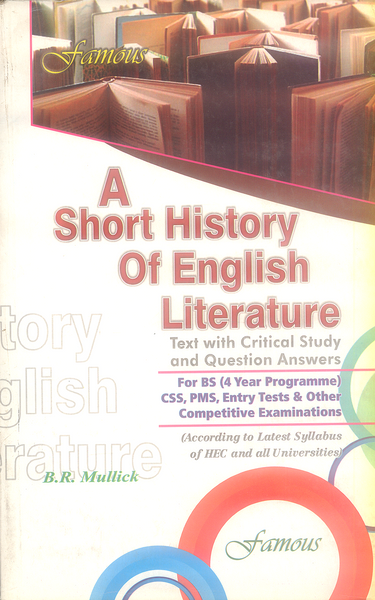 A Short History Of English For BS by B R Mullick