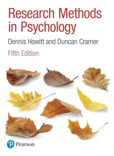 Research Methods in Psychology 5th Edition 