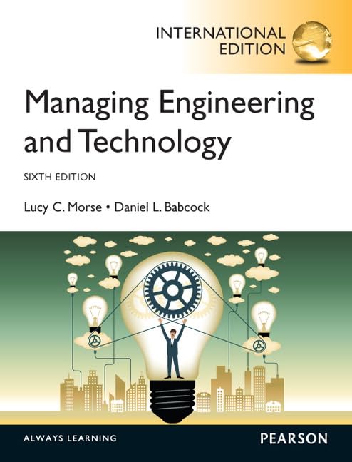 Managing Engineering and Technology 6th Edition