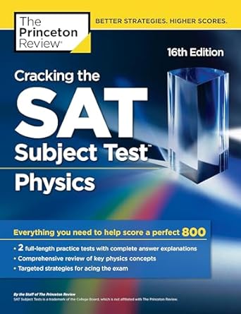 SAT (Subject Test) in Physics 16th Edition By The Princeton Review