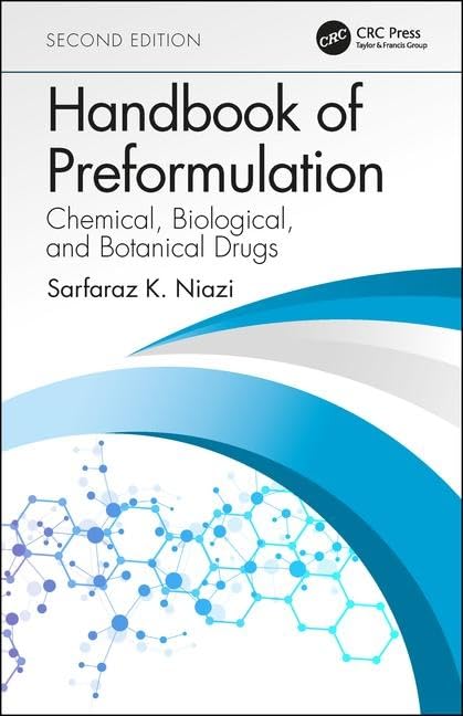 Handbook of Preformulation Second Edition By Sarfaraz K Niazi