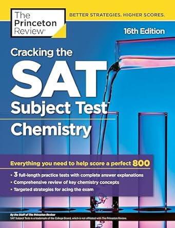 SAT (Subject Test) in Chemistry 16th Edition By The Princeton Review