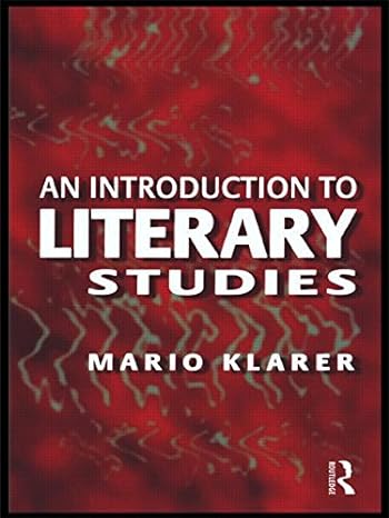 An Introduction to Literary Studies 1st Edition 