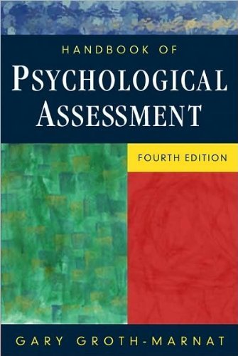 Handbook of Psychological Assessment 4th By Gary Groth Marnat