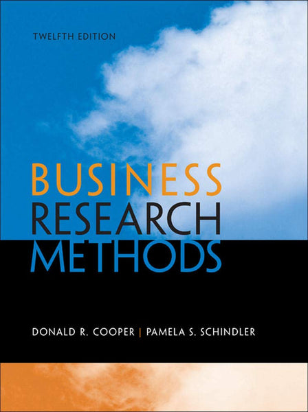 Business Research Methods 12th Edition 