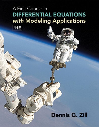  A First Course in Differential Equations with Modeling Applications