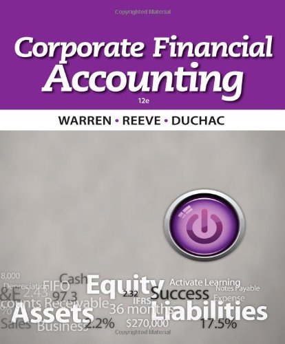 Corporate Financial Accounting 