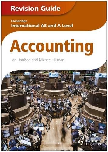 Accounting For A Level By Ian Harrison