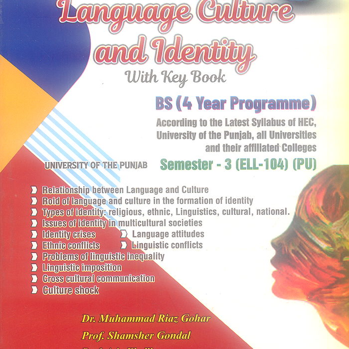 A Textbook Of Language Culture and Identity with Keybook For BS