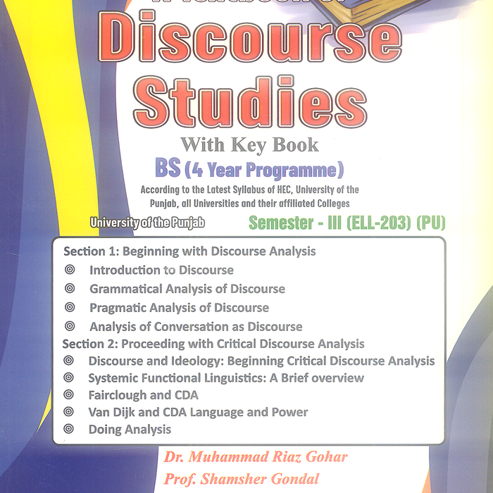 A Textbook Of Discourse Studies With Keybook For BS