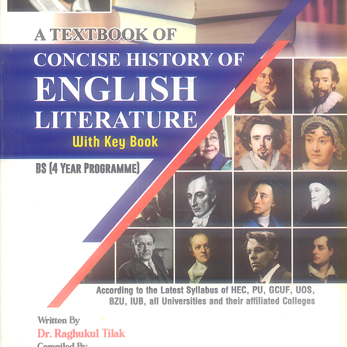 A Textbook Of Concise History of English Literature with Keybook For BS