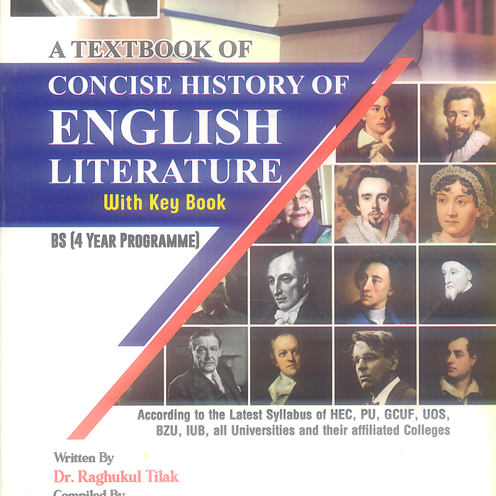 Concise Books A Textbook Of Concise History of English Literature with Keybook For B ...