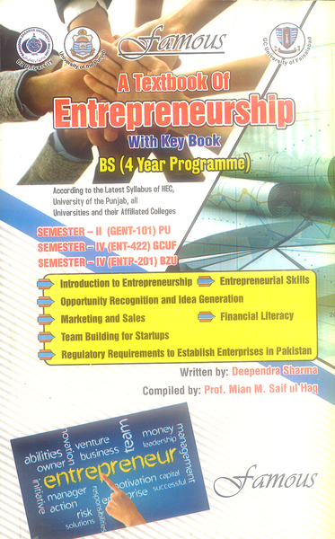 A Textbook of Entrepreneurship with Keybook For BS