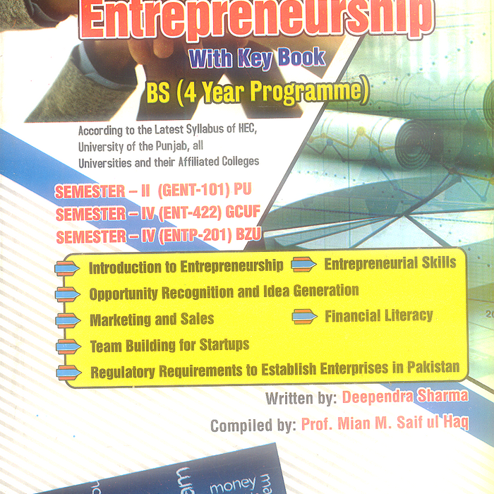 A Textbook of Entrepreneurship with Keybook For BS