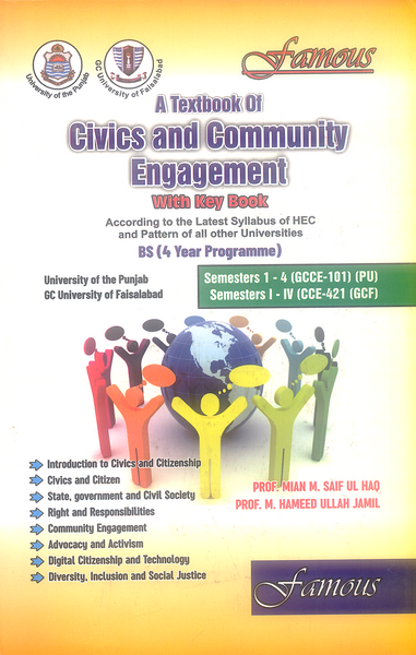 A Textbook Of Civics and Community Engagement with Keybook For BS