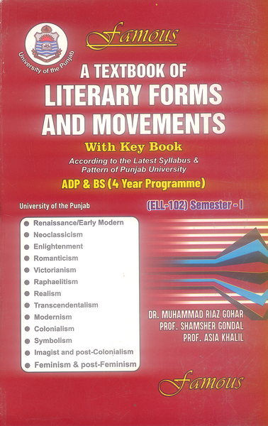 A Textbook Of Literary Forms And Movements With keybook For ADP BS