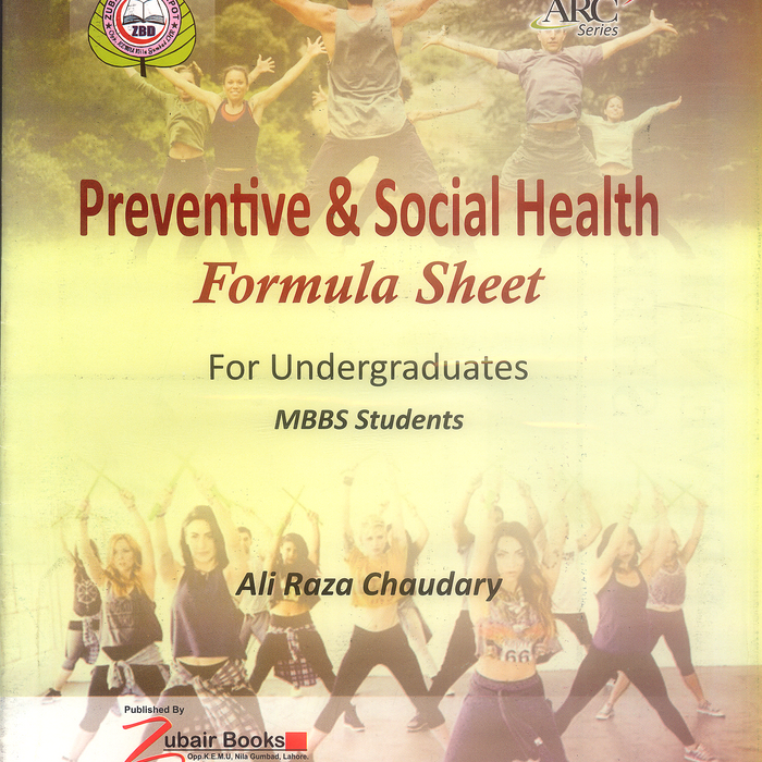 Preventive & Social Health Formula Sheet For MBBS by Ali Raza Chaudary