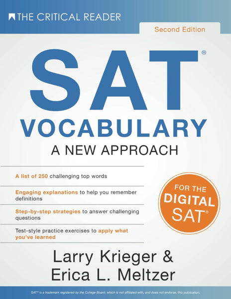SAT Vocabulary A New Approach by Erica Meltzer, Larry Krieger