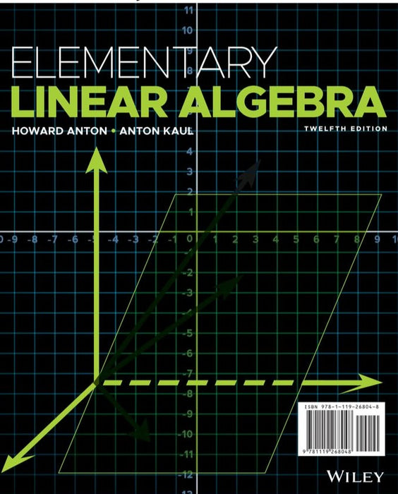 Elementary Linear Algebra 12th Edition 