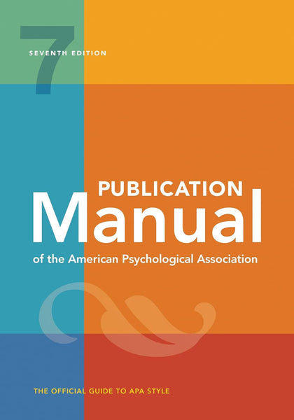 Publication Manual  Of The American Psychological Association 