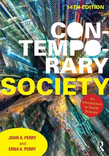 Contemporary Society 14th Edition By John Perry