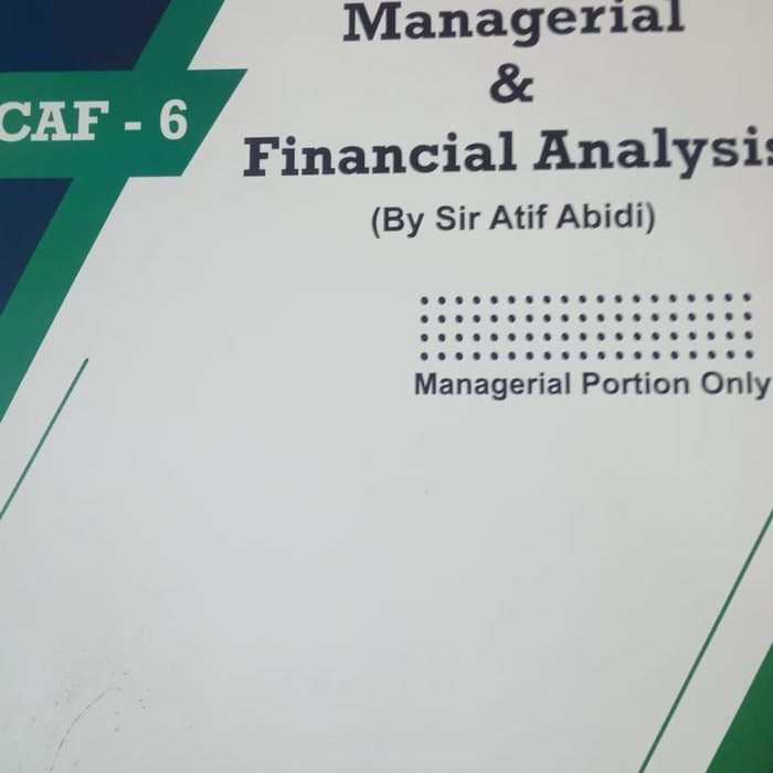 Managerial And Financial Analysis