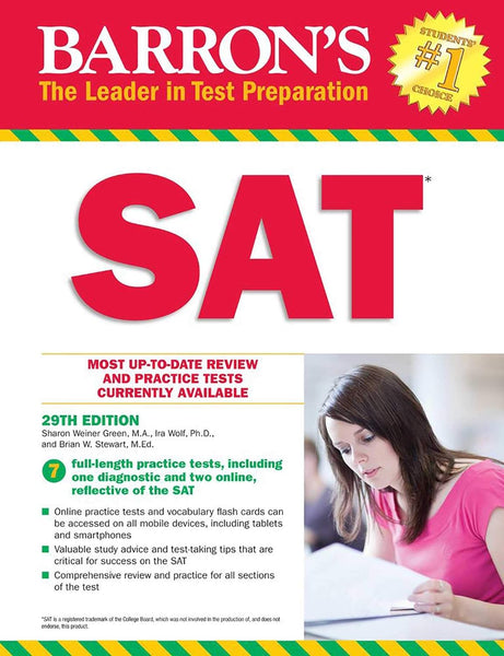 Barron's SAT (Barron's Test Prep) 29th Edition by Sharon Weiner