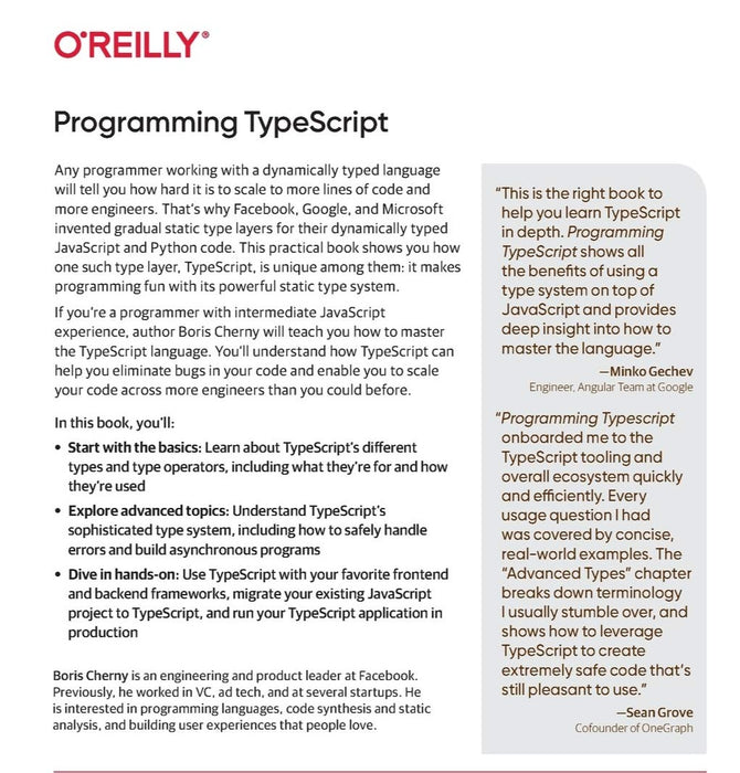 Programming TypeScript: Making Your JavaScript Applications Scale ...