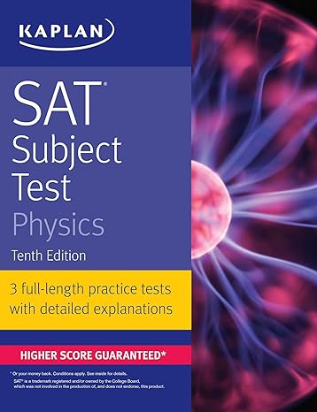 SAT Subject Test Physics Tenth Edition by Kaplan Test Prep