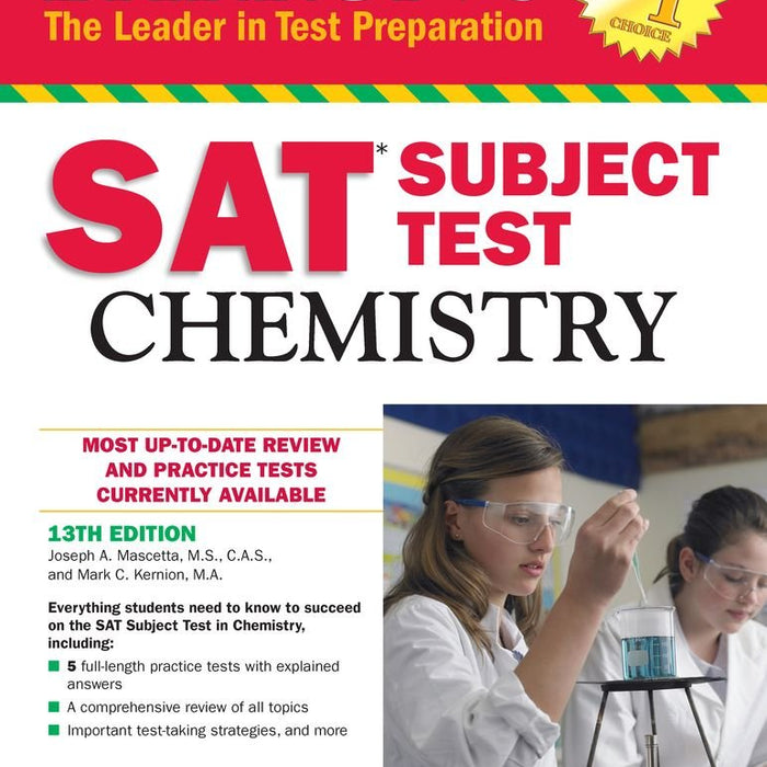 Barron's SAT Subject Test Chemistry 13th Edition by Joseph A. 