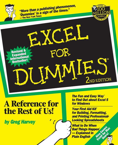 Excel Workbook For Dummies 2nd Edition by Greg Harvey 