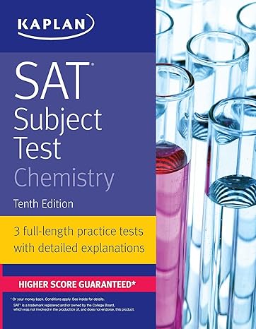 SAT Subject Test Chemistry Tenth Edition by Kaplan Test Prep