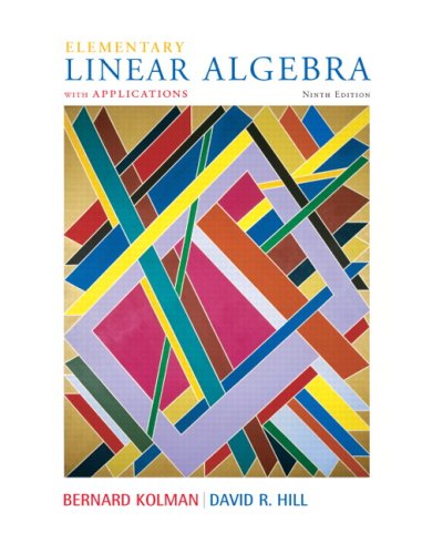 Elementary Linear Algebra With Applications 9th Edition