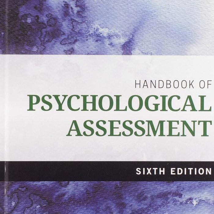 Handbook of Psychological Assessment 6th Edition By Gary Groth Marnat