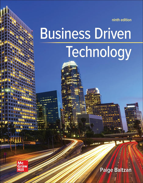 Business Driven Technology 9th Edition