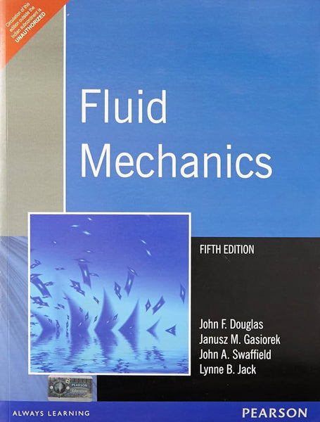 Fluid Mechanics 5th Edition  by Douglas John F