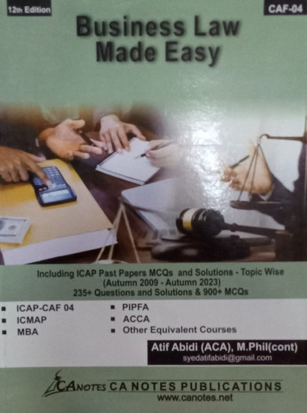 Business Law Made Easy  - Atif Abidi