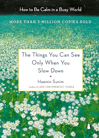 The Things You Can See Only When You Slow Down: How to Be Calm in a Busy World by Haemin Sunim (Author, Translator), Youngcheol Lee (Illustrator), Chi-Young Kim (Translator)