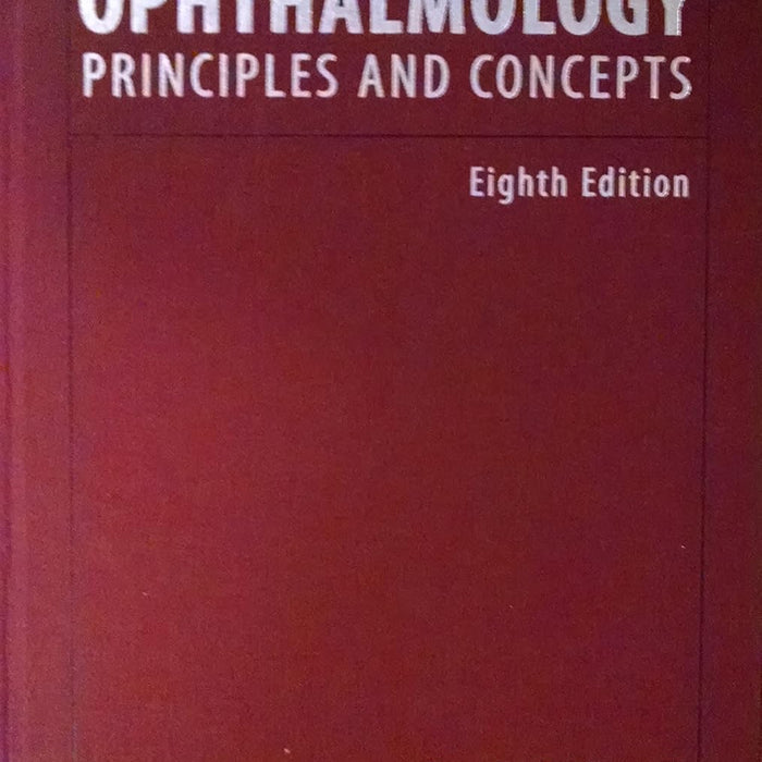 Ophthalmology Principles and Concepts 8th Edition By Frank W Newell