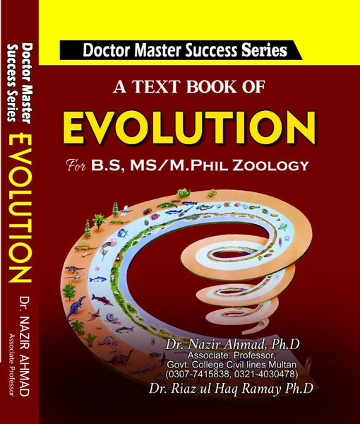 A Text Book Of EVOLUTION BS MS M Phil Dr Nazir Ahmad Riaz Ul Haq Ramay